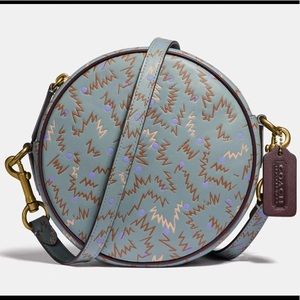 Coach Circle Crossbody with Squiggle Print